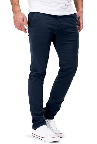 Chinohose Stretch Designer Hose 401 dunkelblau